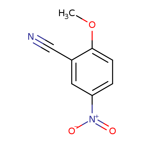 N#Cc1cc(ccc1OC)[N+](=O)[O-]