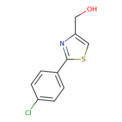 OCc1csc(n1)c1ccc(cc1)Cl
