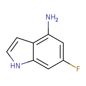 Fc1cc(N)c2c(c1)[nH]cc2