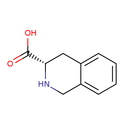 OC(=O)[C@H]1NCc2c(C1)cccc2	C10H11NO2