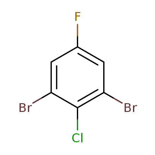 Fc1cc(Br)c(c(c1)Br)Cl