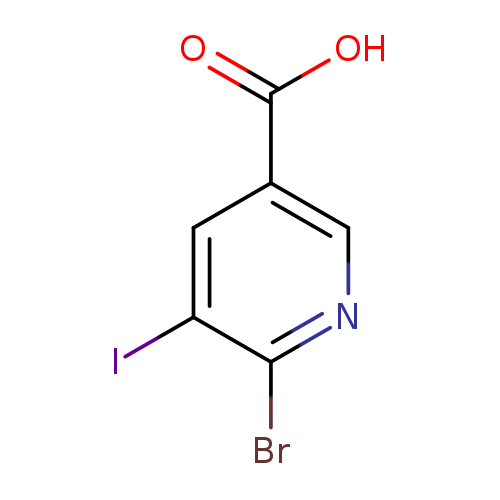 OC(=O)c1cnc(c(c1)I)Br