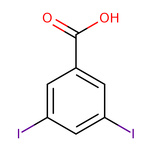 OC(=O)c1cc(I)cc(c1)I