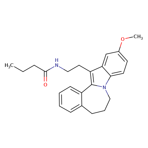 CCCC(=O)NCCc1c2c3ccccc3CCCn2c2c1cc(OC)cc2