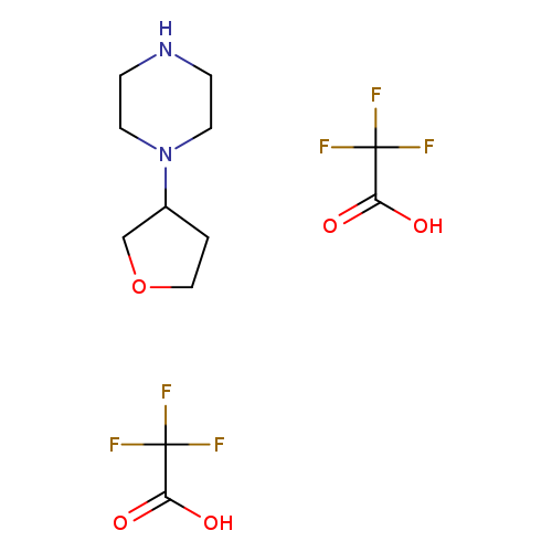 N1CCN(CC1)C1COCC1.OC(=O)C(F)(F)F.OC(=O)C(F)(F)F