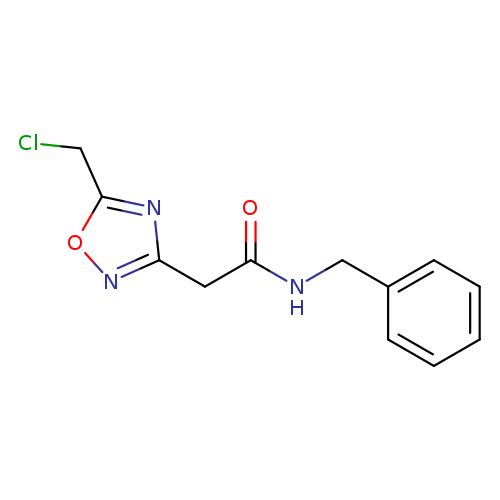 ClCc1onc(n1)CC(=O)NCc1ccccc1