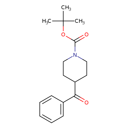 O=C(c1ccccc1)C1CCN(CC1)C(=O)OC(C)(C)C