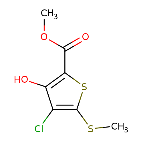 COC(=O)c1sc(c(c1O)Cl)SC