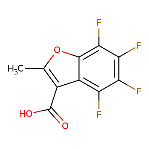 Fc1c(F)c(F)c2c(c1F)c(C(=O)O)c(o2)C