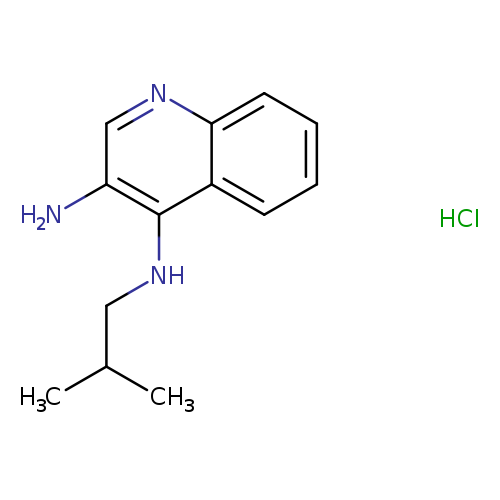 CC(CNc1c(N)cnc2c1cccc2)C.Cl