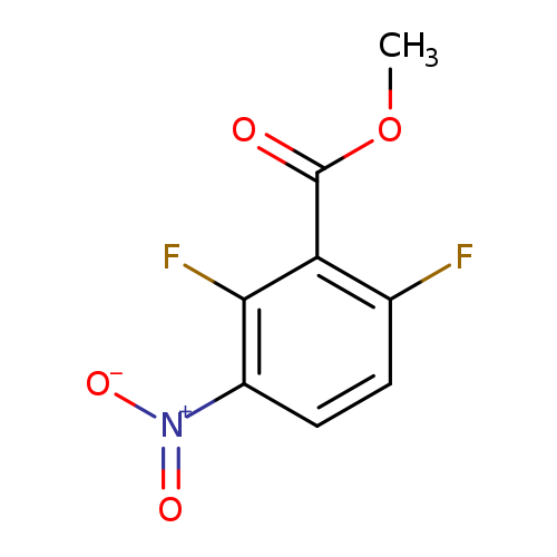 COC(=O)c1c(F)ccc(c1F)[N+](=O)[O-]