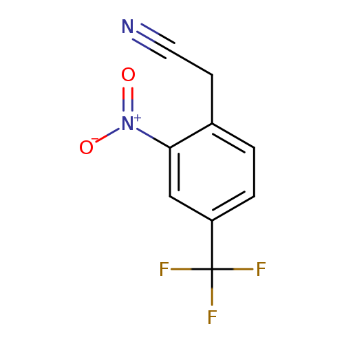 N#CCc1ccc(cc1[N+](=O)[O-])C(F)(F)F