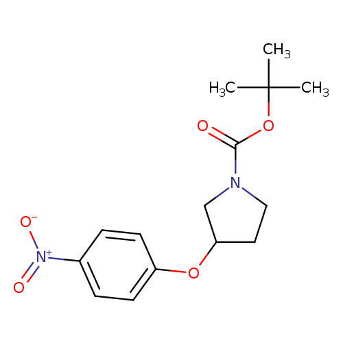 O=C(N1CCC(C1)Oc1ccc(cc1)[N+](=O)[O-])OC(C)(C)C