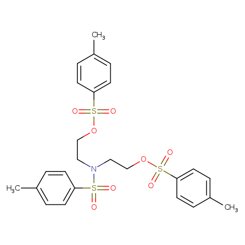 Cc1ccc(cc1)S(=O)(=O)N(CCOS(=O)(=O)c1ccc(cc1)C)CCOS(=O)(=O)c1ccc(cc1)C