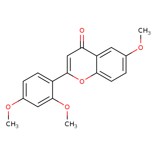 COc1ccc(c(c1)OC)c1cc(=O)c2c(o1)ccc(c2)OC