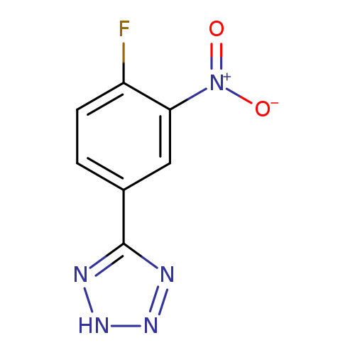 [O-][N+](=O)c1cc(ccc1F)c1n[nH]nn1