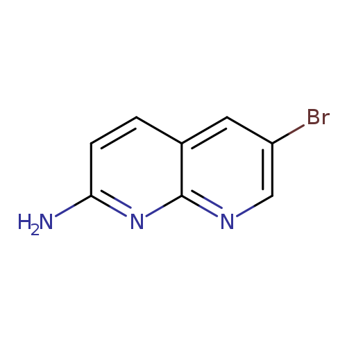 Brc1cnc2c(c1)ccc(n2)N