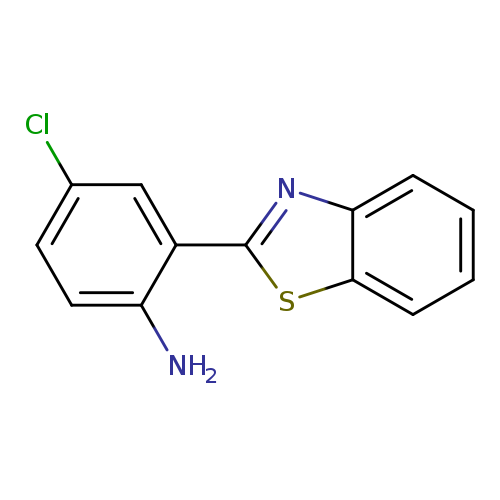 Clc1ccc(c(c1)c1nc2c(s1)cccc2)N