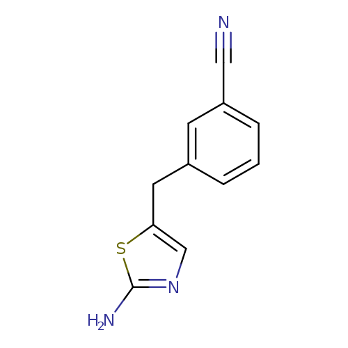 N#Cc1cccc(c1)Cc1cnc(s1)N