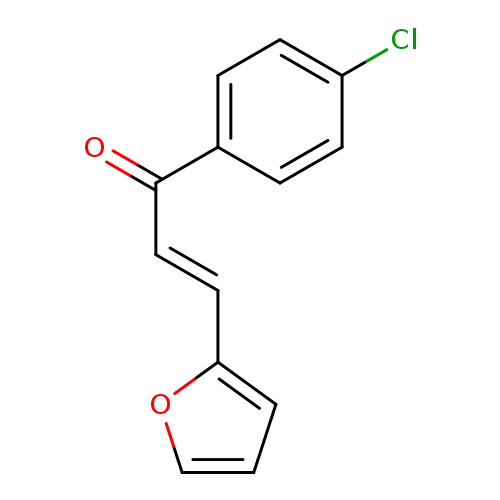 Clc1ccc(cc1)C(=O)/C=C/c1ccco1