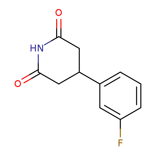 O=C1NC(=O)CC(C1)c1cccc(c1)F