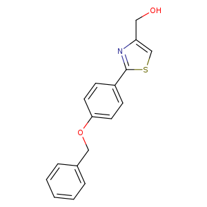 OCc1csc(n1)c1ccc(cc1)OCc1ccccc1