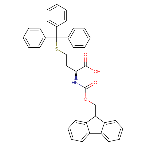 O=C(N[C@H](C(=O)O)CCSC(c1ccccc1)(c1ccccc1)c1ccccc1)OCC1c2ccccc2c2c1cccc2