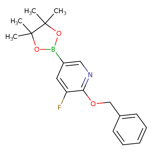 Fc1cc(cnc1OCc1ccccc1)B1OC(C(O1)(C)C)(C)C