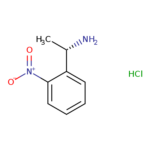 [O-][N+](=O)c1ccccc1[C@@H](N)C.Cl