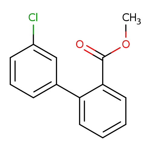 COC(=O)c1ccccc1c1cccc(c1)Cl