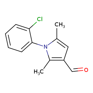 O=Cc1cc(n(c1C)c1ccccc1Cl)C