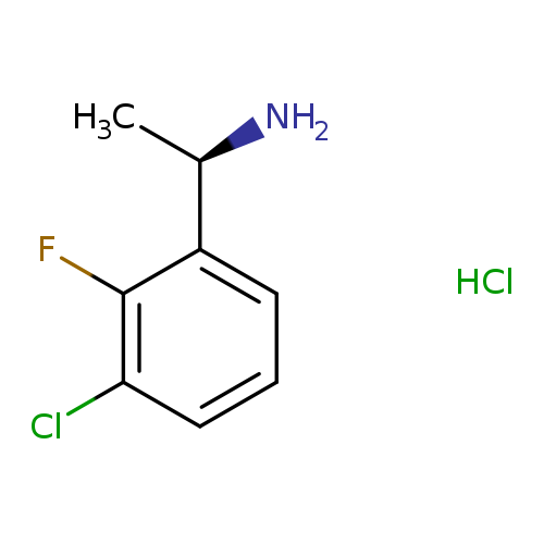 C[C@H](c1cccc(c1F)Cl)N.Cl