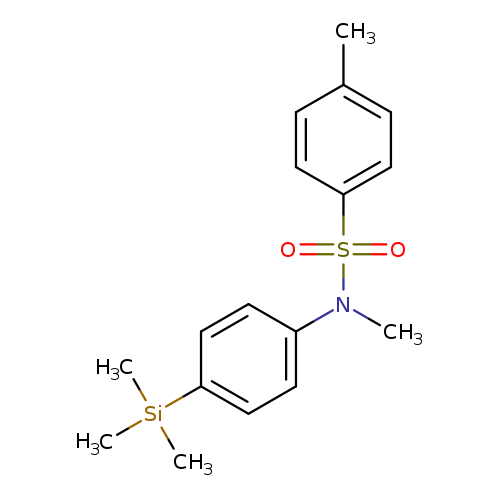 Cc1ccc(cc1)S(=O)(=O)N(c1ccc(cc1)[Si](C)(C)C)C