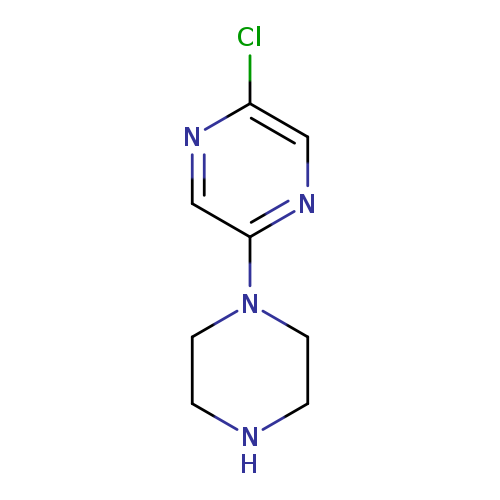 Clc1ncc(nc1)N1CCNCC1
