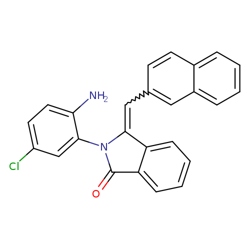 Clc1ccc(c(c1)N1C(=O)c2c(C1=Cc1ccc3c(c1)cccc3)cccc2)N