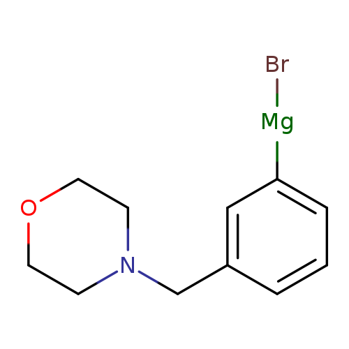 Br[Mg]c1cccc(c1)CN1CCOCC1