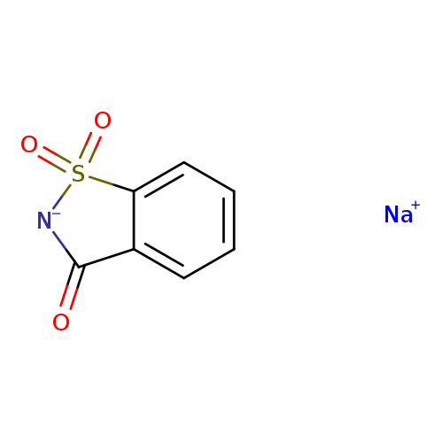 O=C1[N-]S(=O)(=O)c2c1cccc2.[Na+]