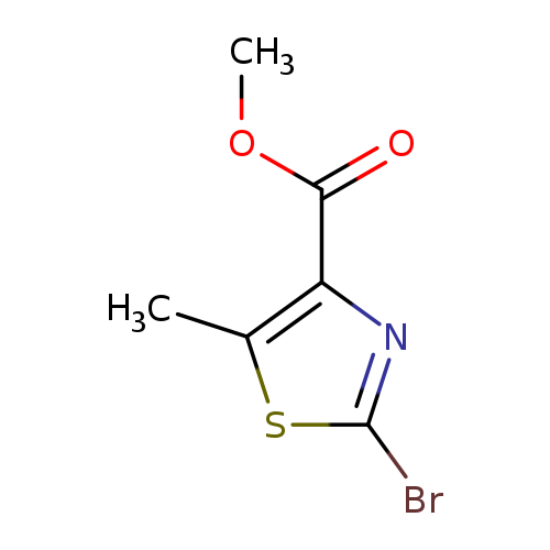 Cc1sc(nc1C(=O)OC)Br