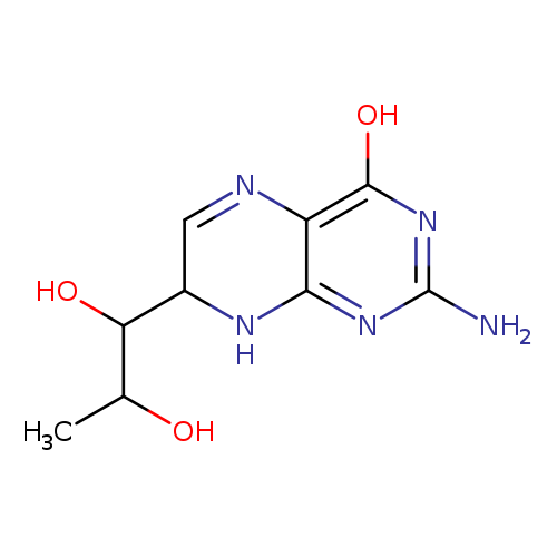 CC(C(C1C=Nc2c(N1)nc(nc2O)N)O)O