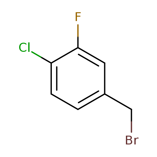 BrCc1ccc(c(c1)F)Cl