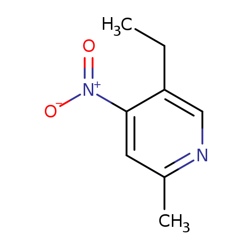 CCc1cnc(cc1[N+](=O)[O-])C