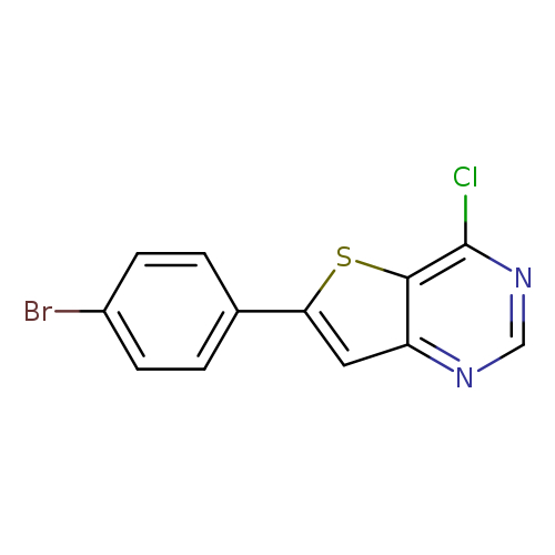 Brc1ccc(cc1)c1cc2c(s1)c(Cl)ncn2