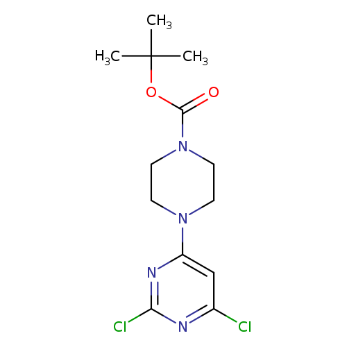 Clc1nc(Cl)nc(c1)N1CCN(CC1)C(=O)OC(C)(C)C