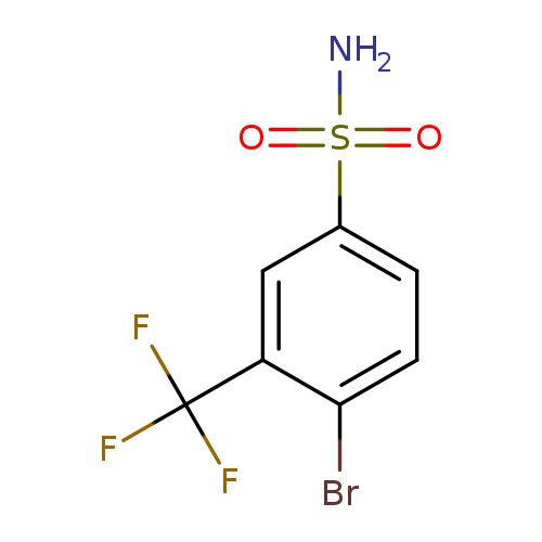 Brc1ccc(cc1C(F)(F)F)S(=O)(=O)N