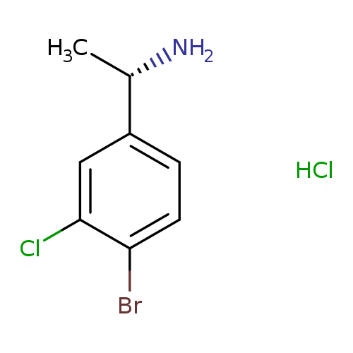 C[C@@H](c1ccc(c(c1)Cl)Br)N.Cl