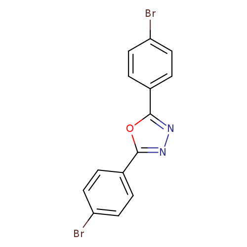 Brc1ccc(cc1)c1nnc(o1)c1ccc(cc1)Br