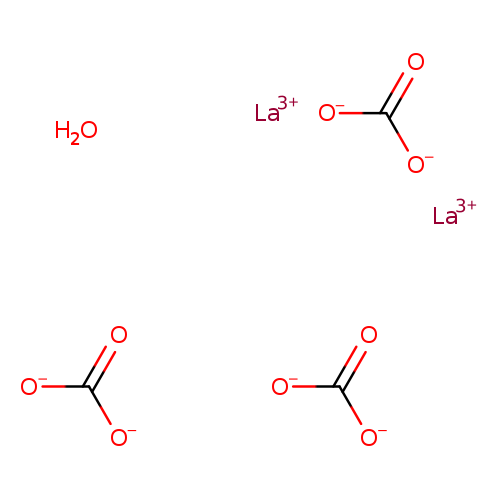 [O-]C(=O)[O-].[O-]C(=O)[O-].[O-]C(=O)[O-].O.[La+3].[La+3]