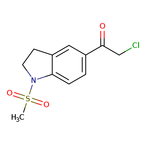 ClCC(=O)c1ccc2c(c1)CCN2S(=O)(=O)C