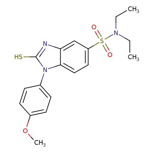 CCN(S(=O)(=O)c1ccc2c(c1)nc(n2c1ccc(cc1)OC)S)CC