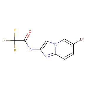 Brc1ccc2n(c1)cc(n2)NC(=O)C(F)(F)F